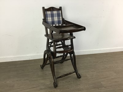Lot 368 - CHILD'S VICTORIAN METAMORPHIC HIGH CHAIR