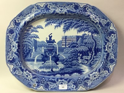 Lot 395 - CHINESE BLUE AND WHITE ASHET