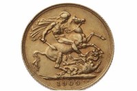 Lot 564 - GOLD SOVEREIGN DATED 1909