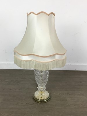 Lot 414 - CRYSTAL TABLE LAMP