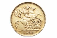 Lot 570 - GOLD HALF SOVEREIGN DATED 1906