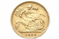 Lot 571 - GOLD HALF SOVEREIGN DATED 1900