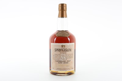 Lot 10 - SPRINGBANK 21 YEAR OLD HEDLEY G WRIGHT