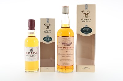 Lot 16 - OLD PULTENEY 8 YEAR OLD AND SCAPA 1986 GORDON & MACPHAIL 35CL