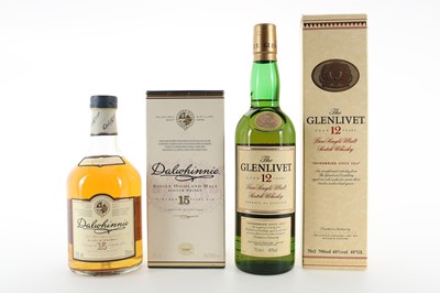 Lot 49 - DALWHINNIE 15 YEAR OLD AND GLENLIVET 12 YEAR OLD