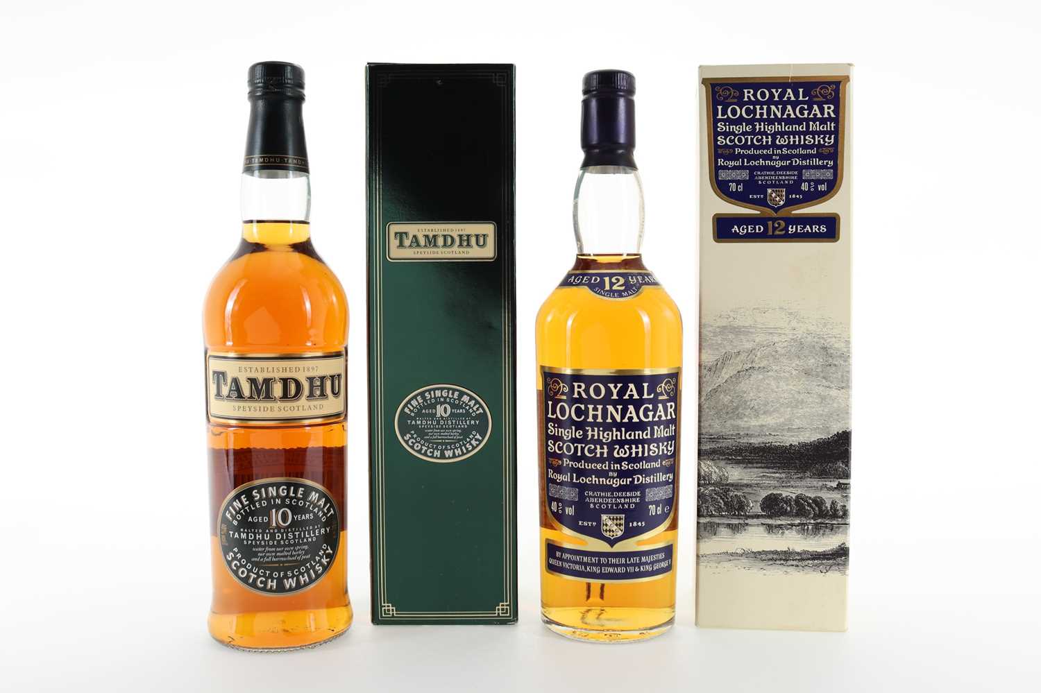 Lot 60 - ROYAL LOCHNAGAR 12 YEAR OLD AND TAMDHU 10 YEAR OLD
