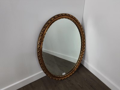 Lot 449 - OVAL WALL MIRROR