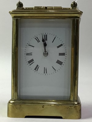 Lot 499 - BRASS REPEATER CARRIAGE CLOCK