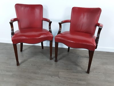 Lot 483 - SET OF SEVEN BOARDROOM CHAIRS