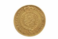 Lot 587 - GOLD HALF SOVEREIGN DATED 1804