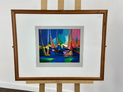 Lot 520 - CHRISTIE CAMERON, BOATS IN HARBOUR