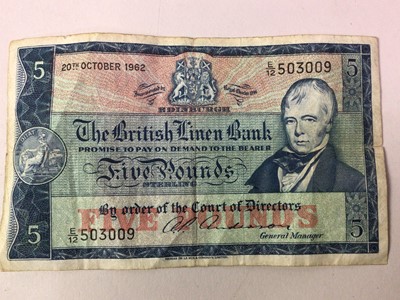 Lot 120a - THE BRITISH LINEN BANK, £5 NOTE