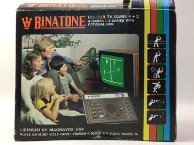 Lot 566 - BINATONE COLOUR TV GAME AND GAME GUN