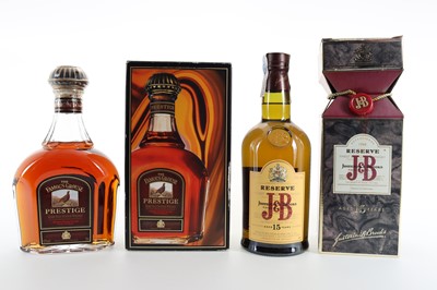 Lot 74 - FAMOUS GROUSE PRESTIGE AND J&B 15 YEAR OLD RESERVE 75CL