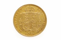 Lot 598 - GOLD HALF SOVEREIGN DATED 1887