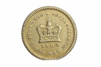 Lot 602 - GOLD THIRD GUINEA DATED 1804