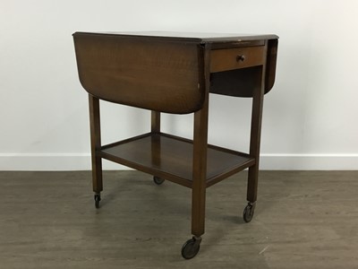 Lot 374 - MAHOGANY DRINKS TROLLEY