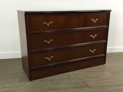 Lot 544 - TWO REPRODUCTION MAHOGANY BEDSIDE CABINETS