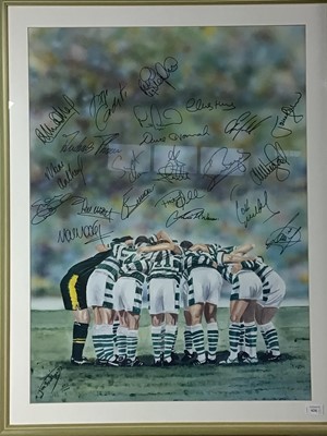 Lot 624 - CELTIC F.C., LIMITED EDITION PRINT AFTER JIM SCULLION