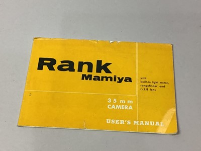 Lot 547 - MAMIYA CAMERA