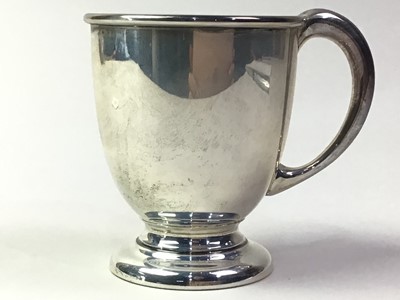 Lot 535 - SILVER CHRISTENING MUG