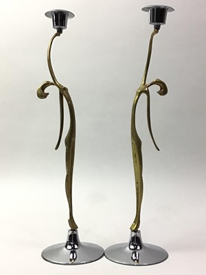 Lot 636 - PAIR OF BRONZED METAL FIGURES AFTER HAGENAUER
