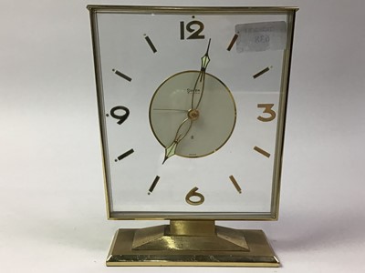 Lot 382 - SWIZA GILT METAL CLOCK