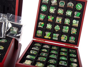 Lot 1781 - CELTIC F.C., DANBURY MINT VICTORY PIN COLLECTION