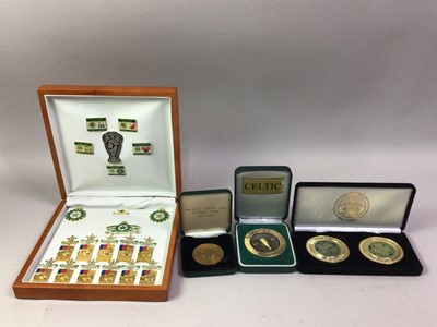 Lot 1781 - CELTIC F.C., DANBURY MINT VICTORY PIN COLLECTION