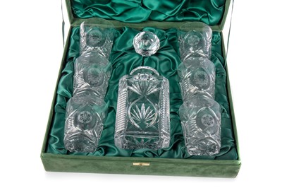 Lot 1782 - CELTIC F.C., LISBON LIONS 25TH ANNIVERSARY DECANTER AND SIX GLASS SET