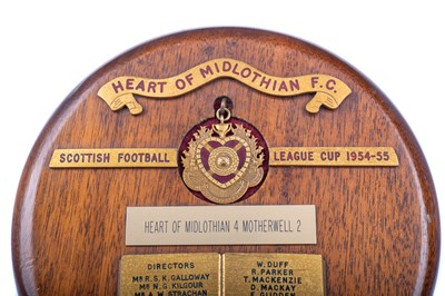 Lot 1783 - JOHN HARVEY (TRAINER) OF HEART OF MIDLOTHIAN, LEAGUE CUP WINNERS GOLD MEDAL