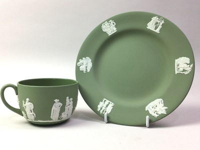 Lot 669 - WEDGWOOD GREEN JASPER TEA SERVICE
