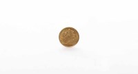 Lot 621 - GOLD HALF SOVEREIGN DATED 1908