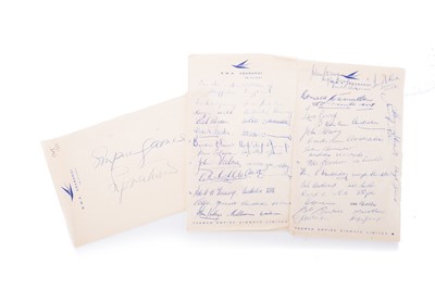 Lot 417A - 1950 EMPIRE GAMES INTEREST, GROUP OF AUSTRALIAN TEAM AUTOGRAPHS