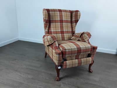 Lot 691 - RECLINER BUTTON BACK ARMCHAIR