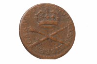 Lot 653 - SCOTTISH CHARLES II BAWBEE COIN DATED 1677 the...