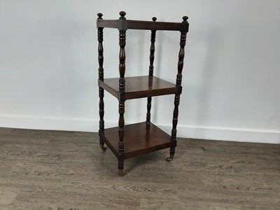 Lot 692 - VICTORIAN MAHOGANY WHATNOT