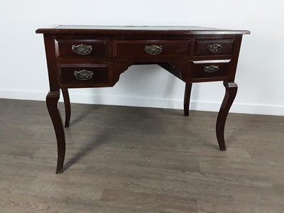 Lot 694 - MAHOGANY WRITING DESK