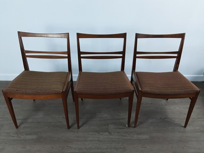 Lot 61 - TOM ROBERTSON FOR MCINTOSH OF KIRKCALDY, TEAK EXTENDING DINING TABLE AND SIX CHAIRS