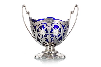 Lot 1297 - WILLIAM IV SILVER TWIN-HANDLED SUGAR BASKET