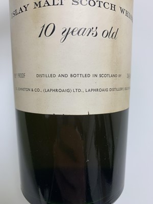 Lot 78 - LAPHROAIG 10 YEAR OLD 1960S PRE-ROYAL WARRANT 26 2/3 FL OZ