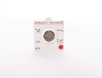 Lot 679 - SCOTTISH SILVER CHARLES II TWO PENCE COIN AND...