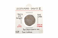 Lot 684 - SCOTTISH SILVER DAVID II COIN