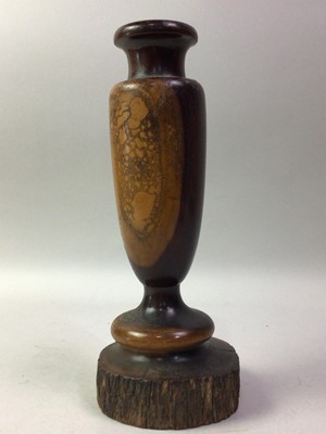 Lot 809 - MULGA WOOD TURNED VASE