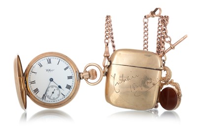 Lot 809 - GOLD PLATED POCKET WATCH