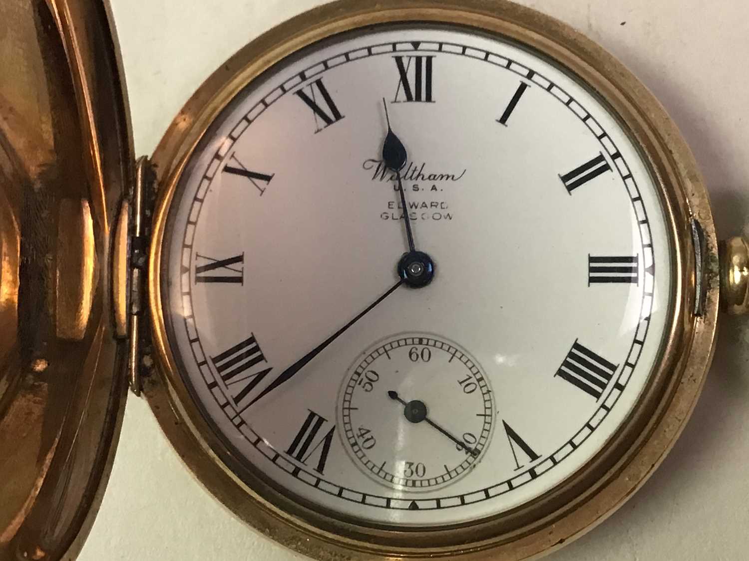 Lot 9 - Waltham Usa Pocket Watch In A Plated Dennison