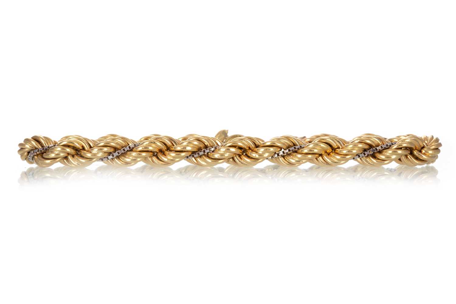 Lot 430 - GOLD ROPETWIST BRACELET
