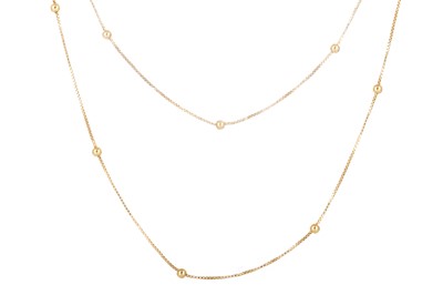 Lot 434 - GOLD SPHERE NECKLACE