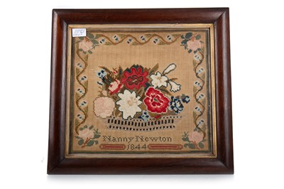 Lot 1520 - VICTORIAN NEEDLEWORK EMBROIDERY