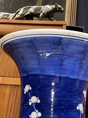 Lot 898 - LARGE CHINESE BLUE AND WHITE VASE